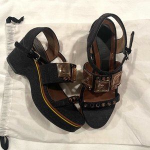 Marni Jeweled Chunky Heel - Size 39